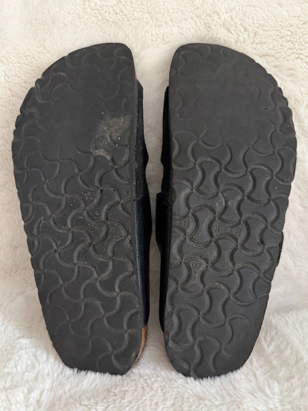 Birkenstock Arizona Women's Split Black Leather & Suede Sandal Size: 39 - Picture 13 of 15